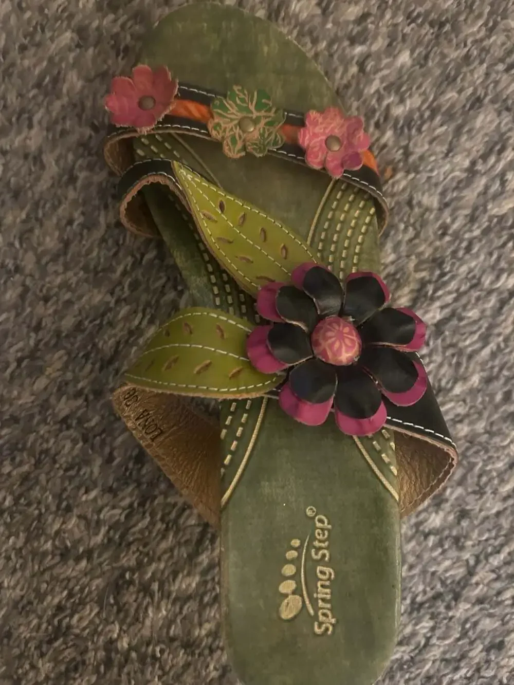 L'Artiste by Spring Step Lona Floral Wedge Sandals